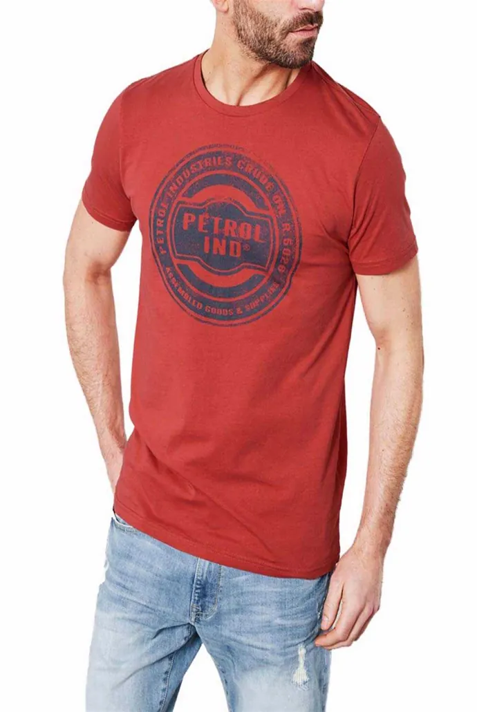 t-shirt κόκκινο με στάμπα