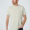 t-shirt βαμβακερό με μπλε σχέδια