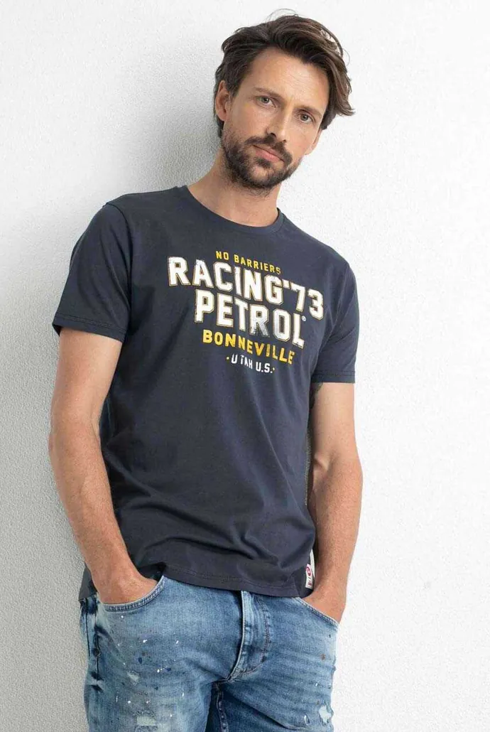 t-shirt βαμβακερή με στάμπα