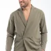 overshirt με πέτο σταυρωτό