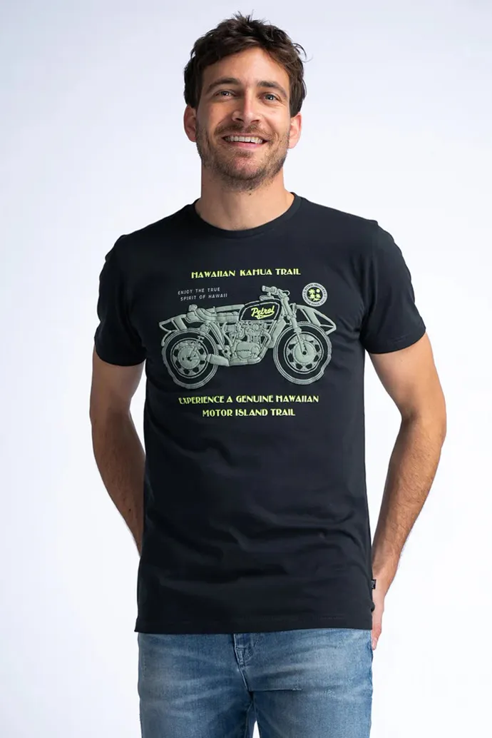 T-shirt με μηχανή σχέδιο Petrol ind.