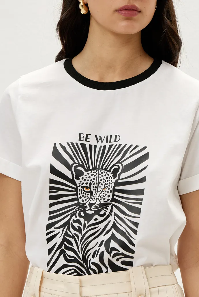 animal print t-shirt