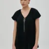 Μπλούζα με διακοσμητική στρας καρδιά