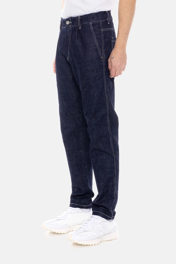 παντελόνι denim με λάστιχο στη μέση