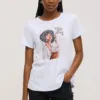 t-shirt λευκό με τύπωμα
